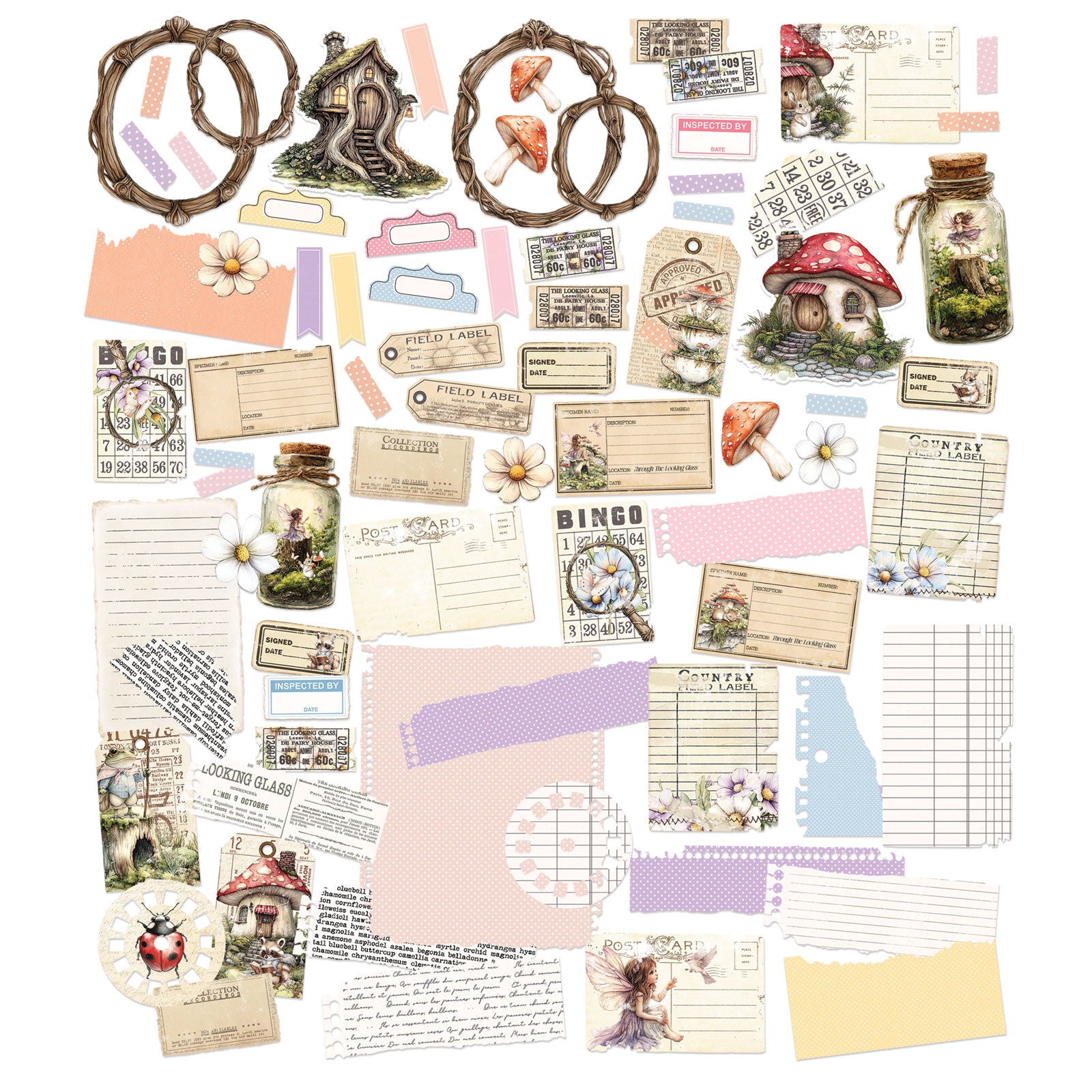 49 and Market The Looking Glass Ephemera Assortment jlg-35001 image 1
