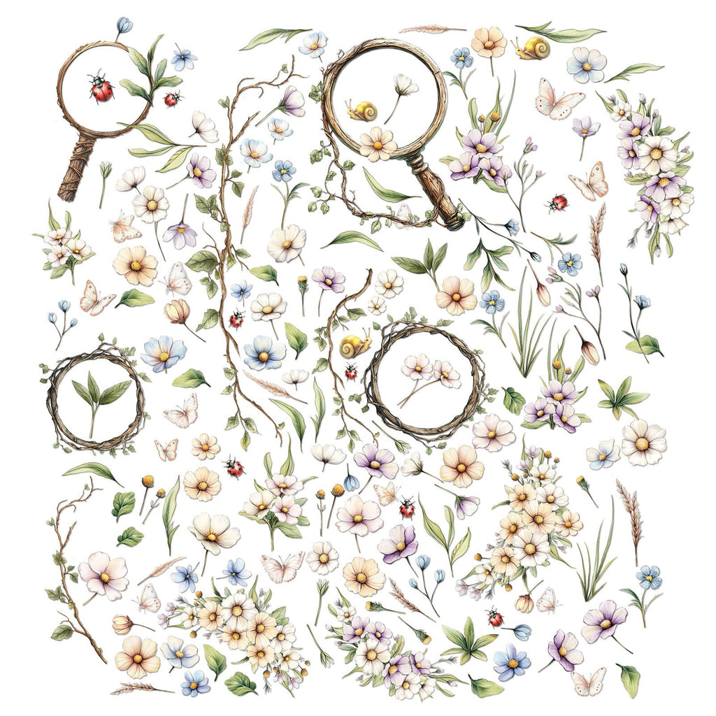 49 and Market The Looking Glass Wildflowers Laser Cuts jlg-34998 image 1