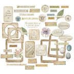 49 and Market The Quiet Observer Chipboard Set tqo-37241 contents inside package