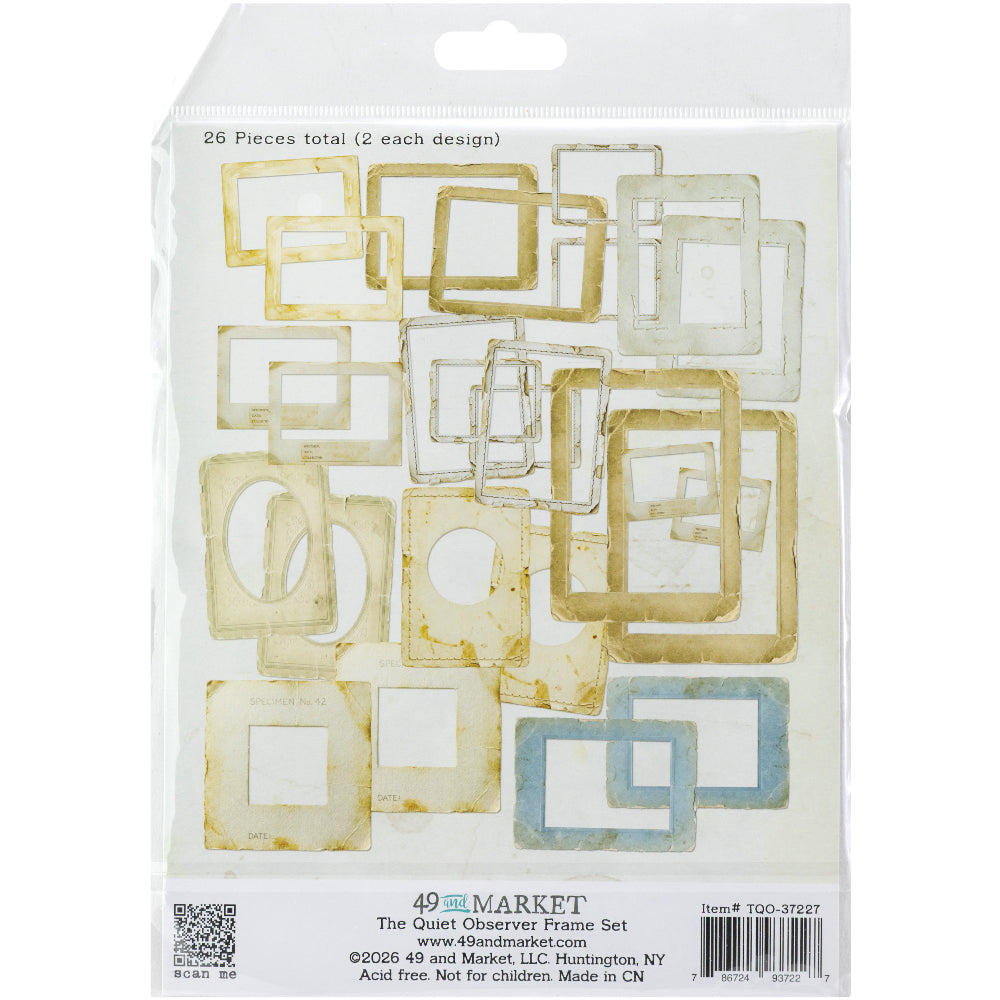 49 and Market The Quiet Observer Frames tqo-37227 back of package