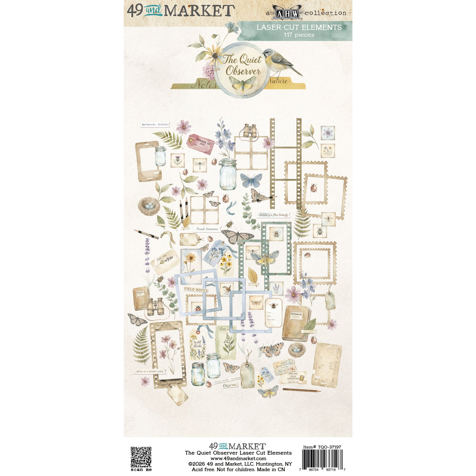 49 and Market The Quiet Observer Laser Cut Elements tqo-37197