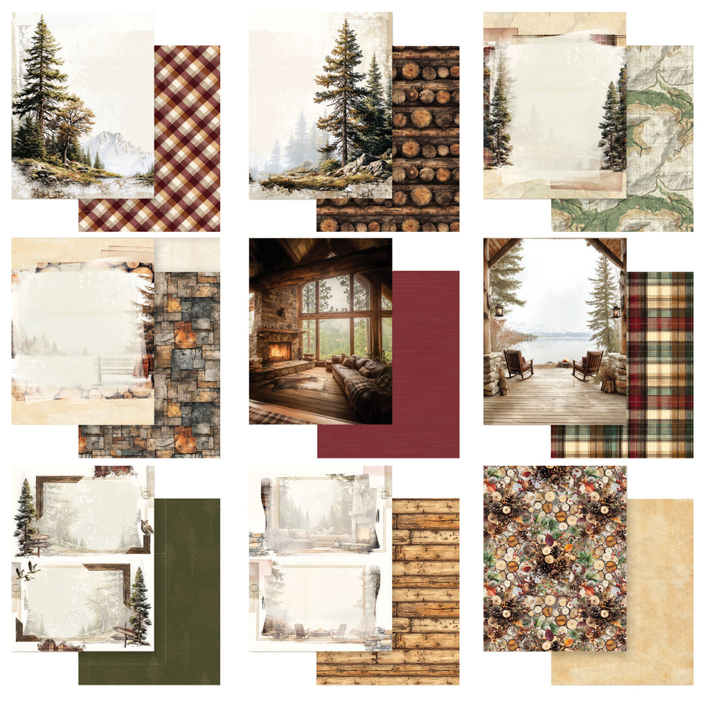 49 and Market Timber and Tweed 6 x 8 Inch Paper Pack dtt-34615 all images