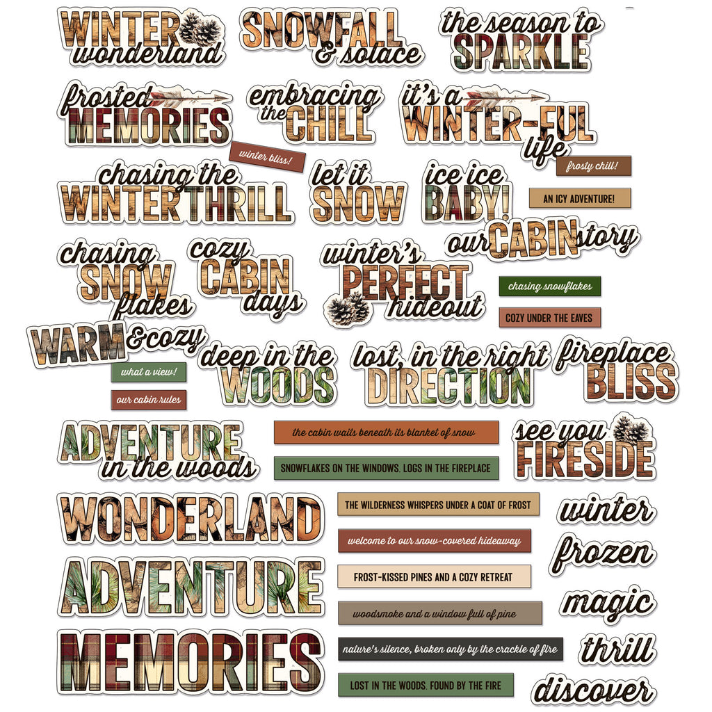 49 and Market Timber and Tweed Chipboard Sentiments dtt-34790 words and sentiments