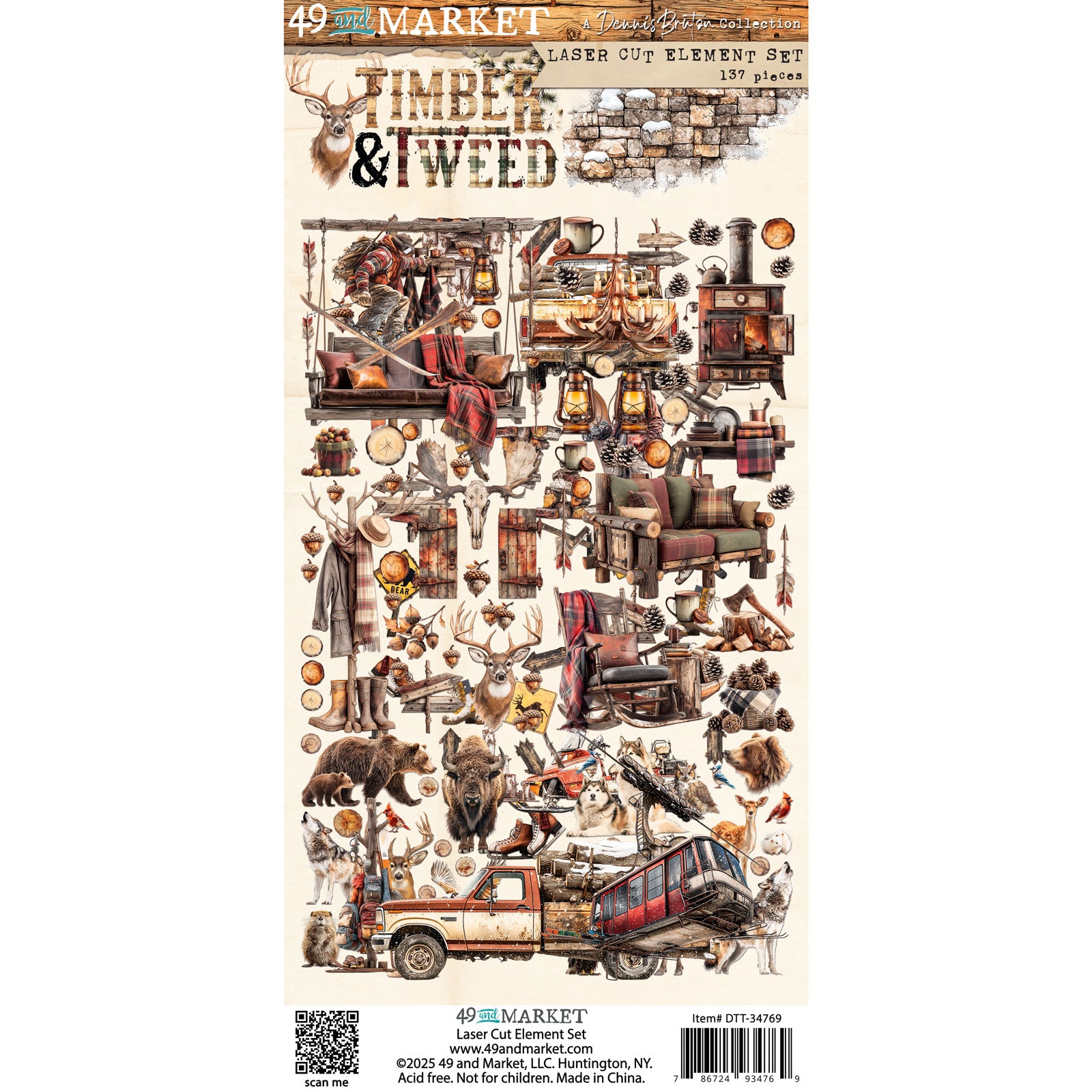 49 and Market Timber and Tweed Laser Cut Elements dtt-34769