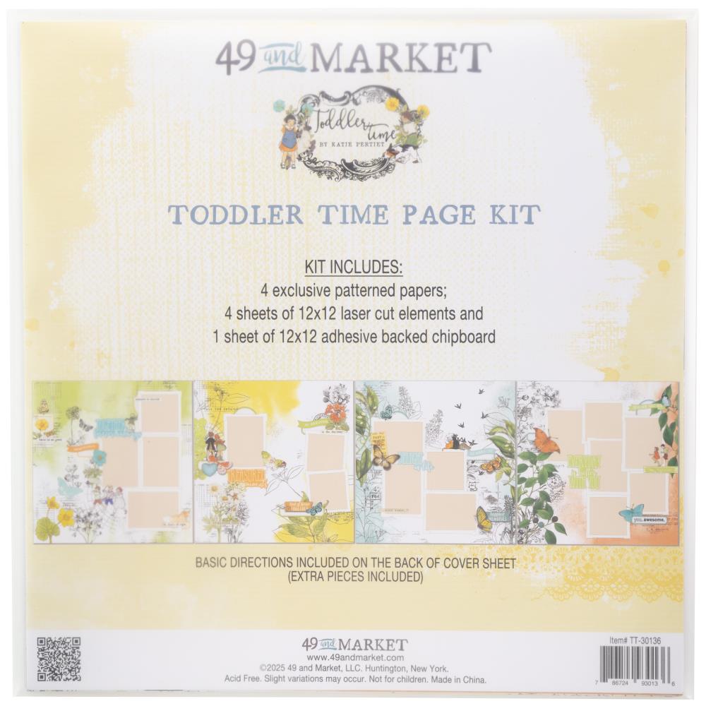 49 and Market Toddler Time 12 x 12 inch Page Kit tt-30136