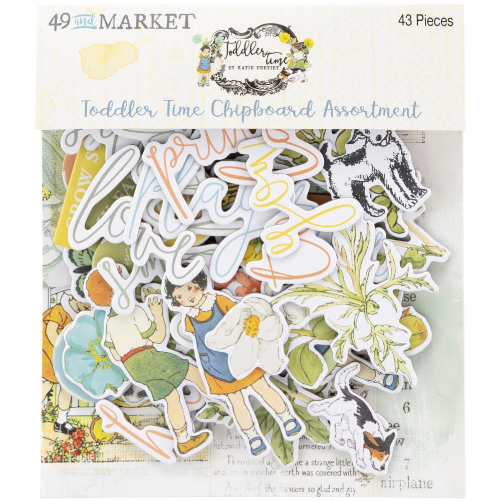 49 and Market Toddler Time Chipboard Assortment tt-30211