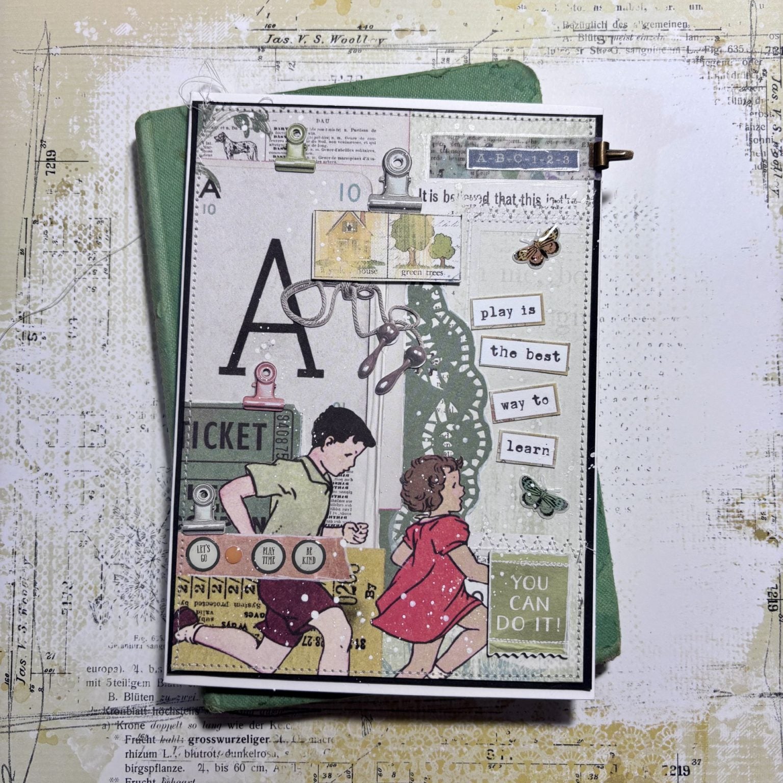 49 and Market Toddler Time Ephemera Bits tt-30204 you can do it card rox boyce | color-code:ALT01