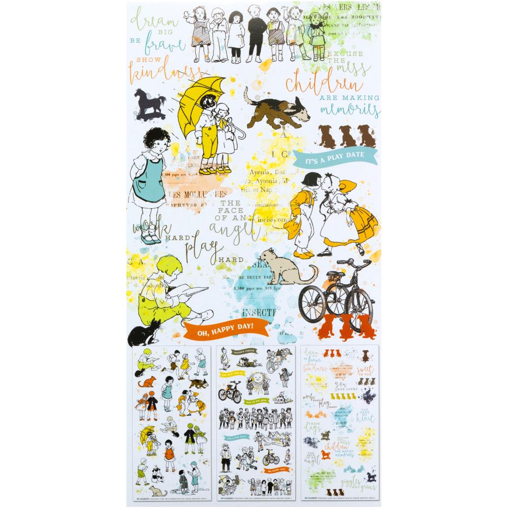 49 and Market Toddler Time Rub On Transfers tt-30174 product image