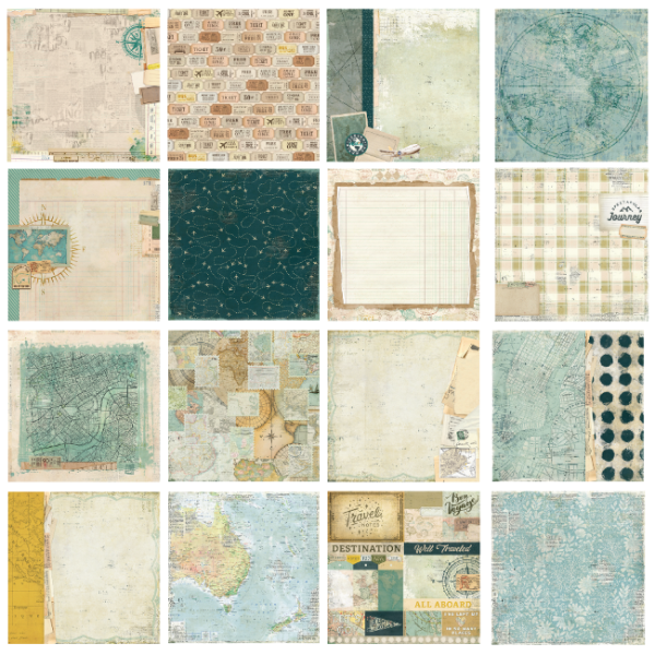 49 and Market Travel Diaries 12 x12 inch Paper Pack mtd-35742 image 1