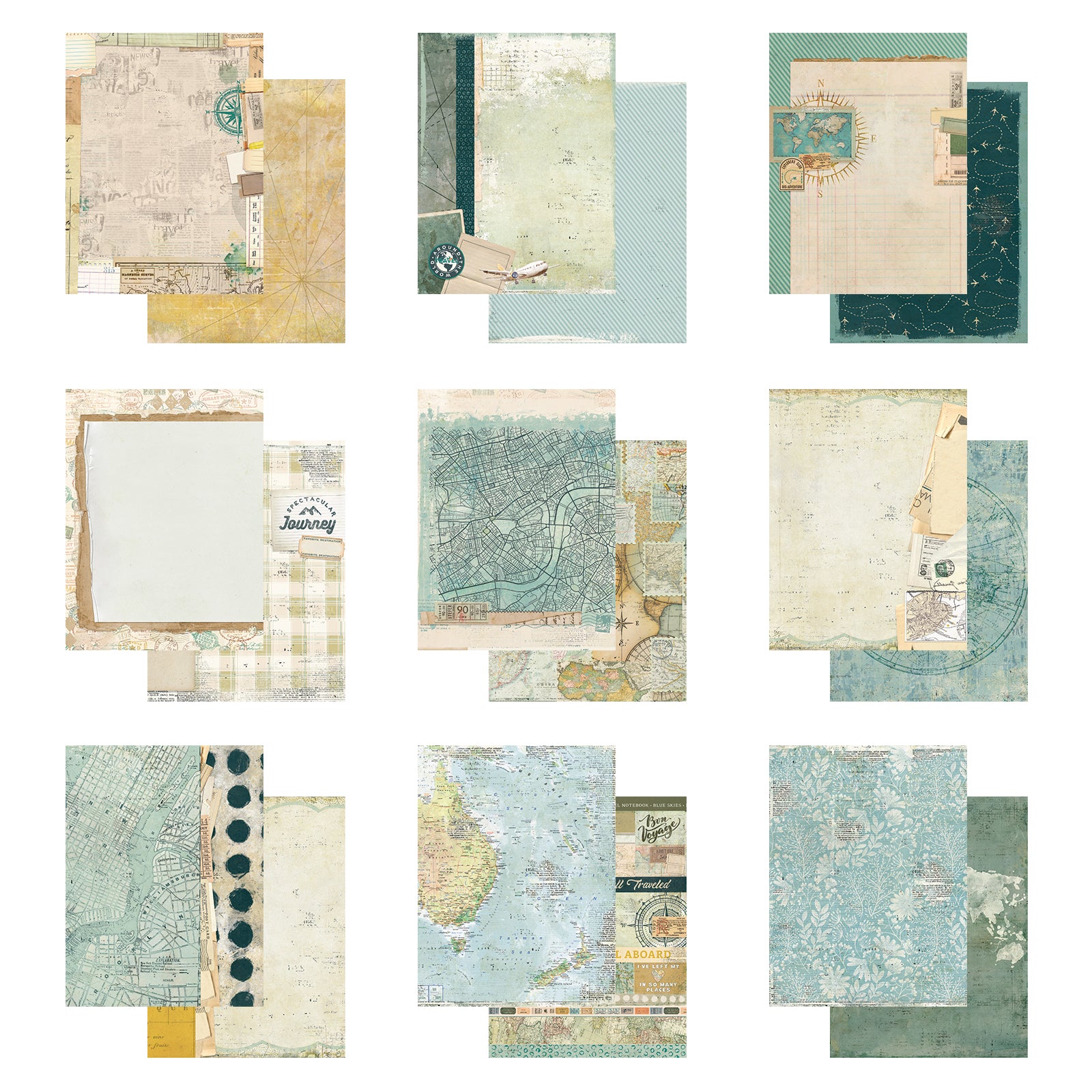 49 and Market Travel Diaries 6 x 8 inch Paper Pack mtd-35766 image 1