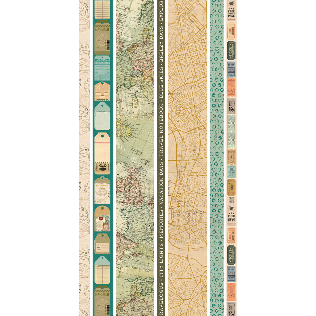 49 and Market Travel Diaries Washi Sheets mtd-35933 image 1