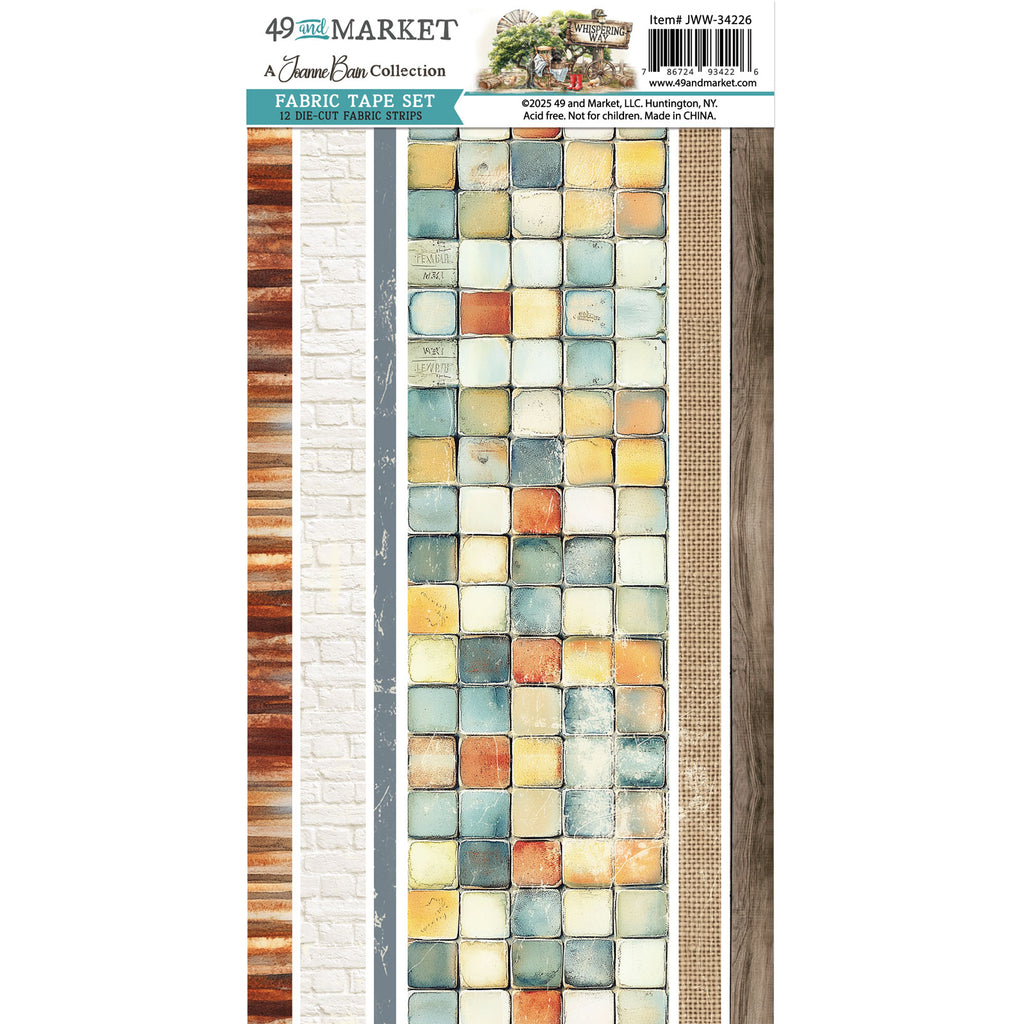 49 and Market Whispering Way Fabric Tape Sheets jww-34226