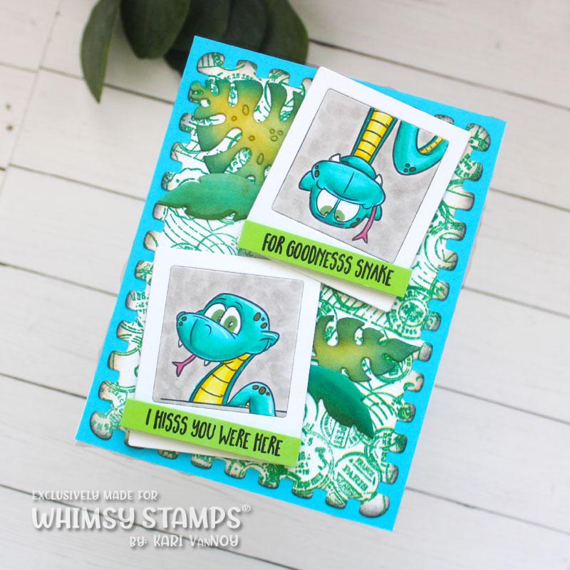 Whimsy Stamps Sassy Snakes Clear Stamp and Die Set snake