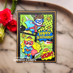 Whimsy Stamps Super Kids Clear Stamp and Die Set