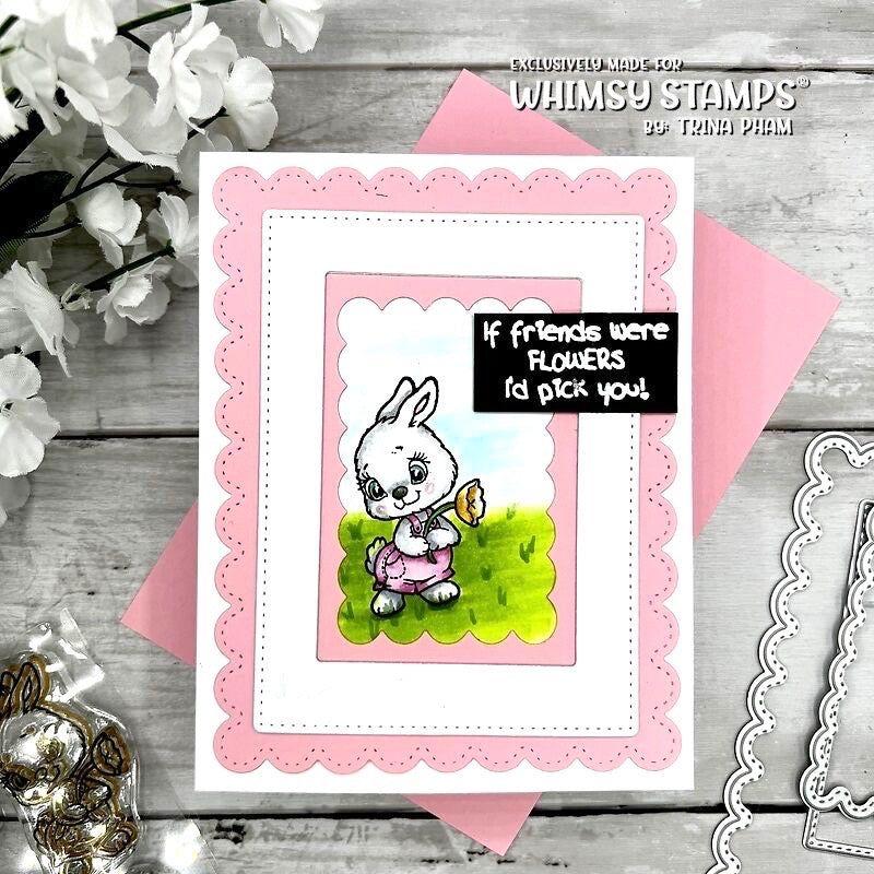 Whimsy Stamps Mix and Match Scallop Rectangles Dies wsd257