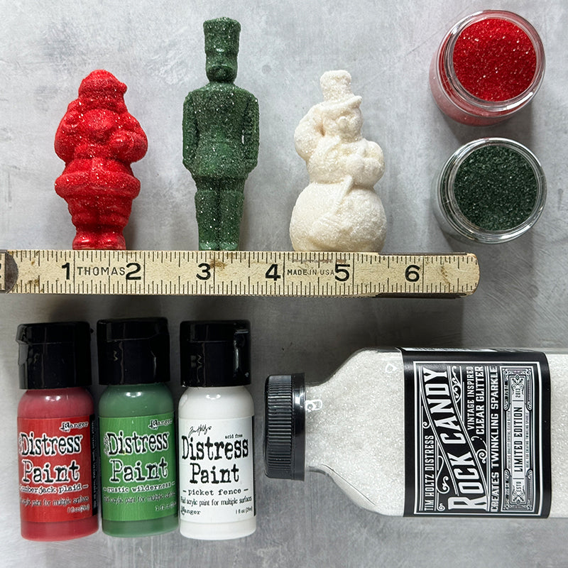 Limited Edition Tim Holtz Distress Large 7.7oz Rock Candy Glitter Ranger tdr85201 Holiday Salvaged Figures | color-code:ALT10