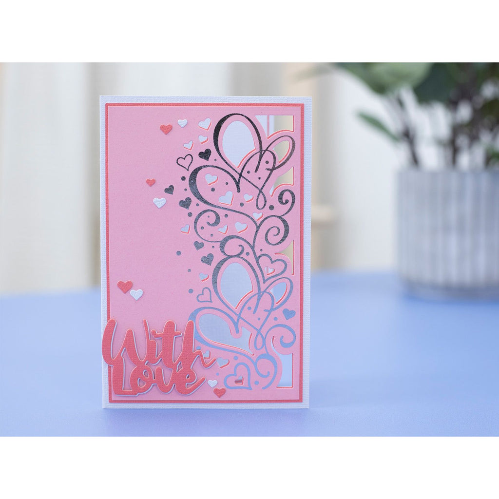 Crafter's Companion Hearts And Swirls Metal Die And Foil Rub Ons cc-foiltr6-md-hs