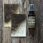 Tim Holtz Distress Spray Stain Scorched Timber January 2024 Ranger tss83498 Color Swatch