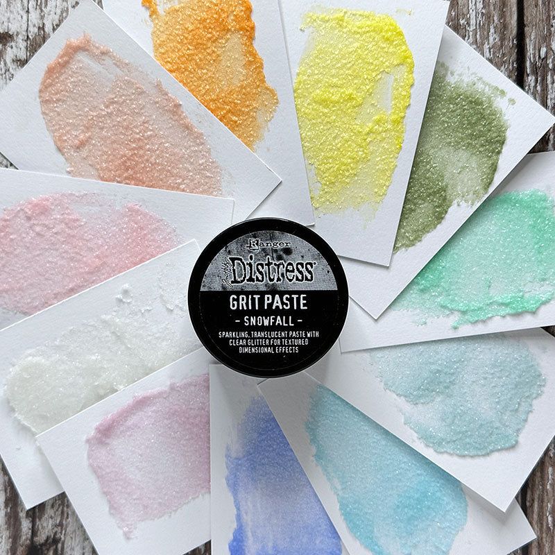 Tim Holtz Distress Snowfall Grit Paste Ranger tsck81142 Christmas Swatches | color-code:ALT08