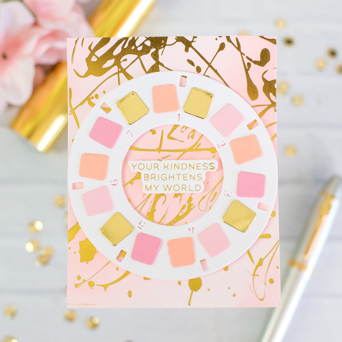 Spellbinders Memo Splatter BetterPress Plate bp-302