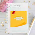 Spellbinders Push Pin Notes Etched Dies s3-550