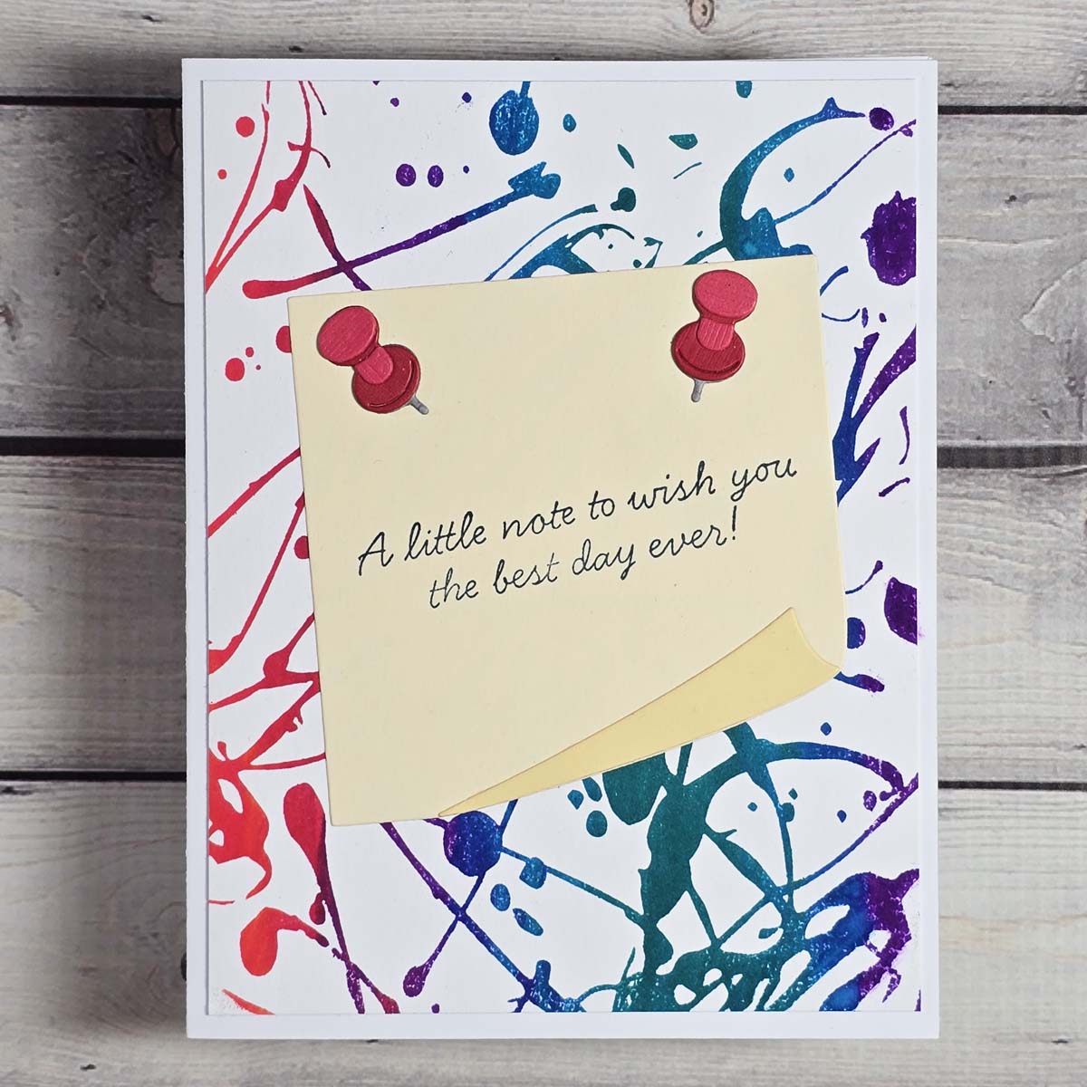 Spellbinders Push Pin Notes Etched Dies s3-550