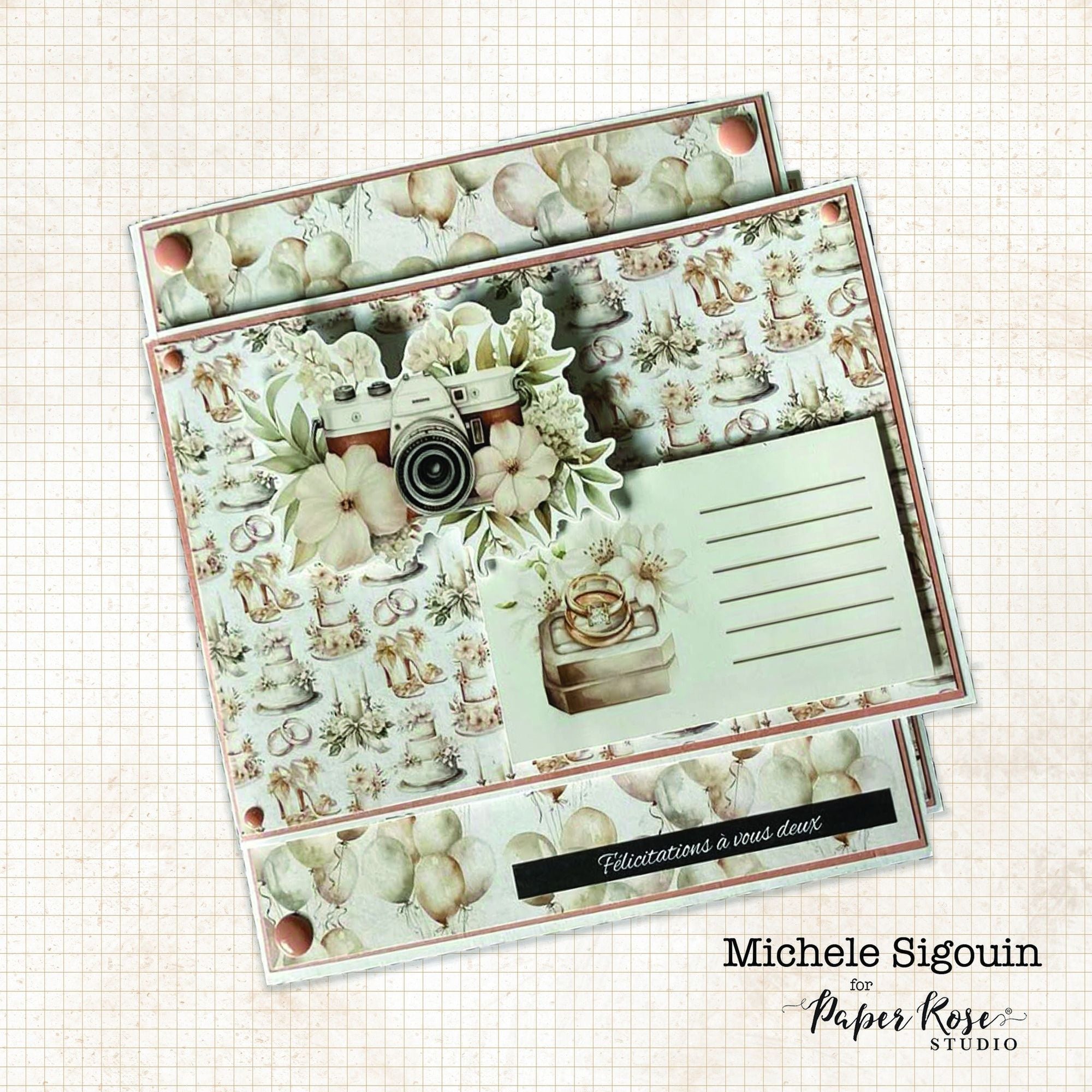 Paper Rose Wedding Joy 6x6 Paper 34209
