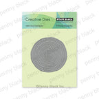 Penny Black Woodgrain Circle Thin Metal Creative Dies 51-797