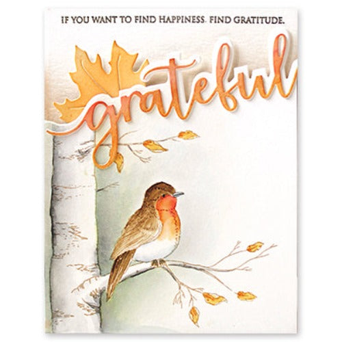 Penny Black Clear Stamps Grateful Builder 31-009 bird