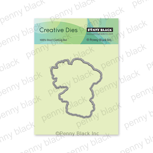 Penny Black Teddy Bouquet Cut Out Thin Metal Creative Die 51-804