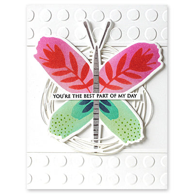 Penny Black Floral Wings Cut Outs Coordinating Thin Metal Creative Die 51-809 best day