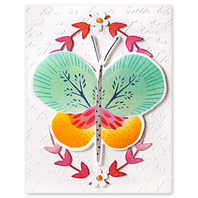 Penny Black Flutter Cut Outs Coordinating Thin Metal Creative Die 51-810 butterfly