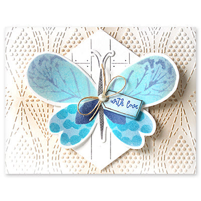 Penny Black Aerial Cut Outs Coordinating Thin Metal Creative Die 51-811 with love