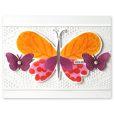 Penny Black Aerial Cut Outs Coordinating Thin Metal Creative Die 51-811 hello
