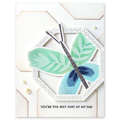 Penny Black All In One Hexogon Thin Metal Creative Dies 51-816 with love