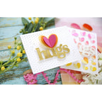 Waffle Flower Dotted Hearts Dies 421410 hugs