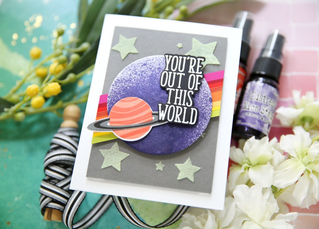 Tim Holtz Distress Ominous Twilight Mica Stain Ranger distmicsot Out of This World Card | color-code:ALT02