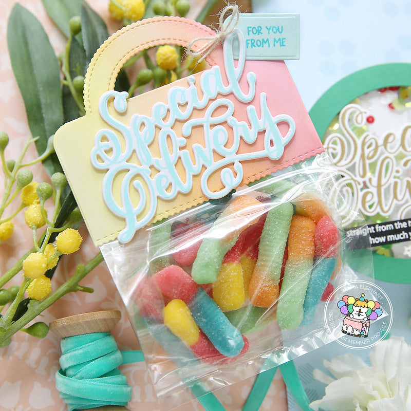 Mama Elephant Goody Bag Topper Creative Cuts Steel Dies special delivery | color-code:ALT01