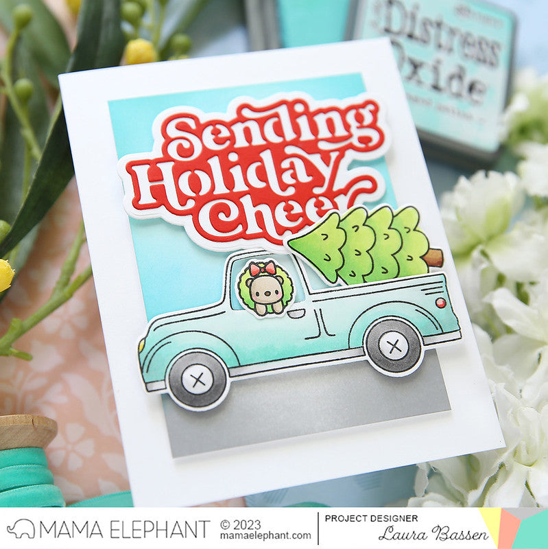 Mama Elephant Clear Stamps Deliver Winter Joy holiday cheer | color-code:ALT01