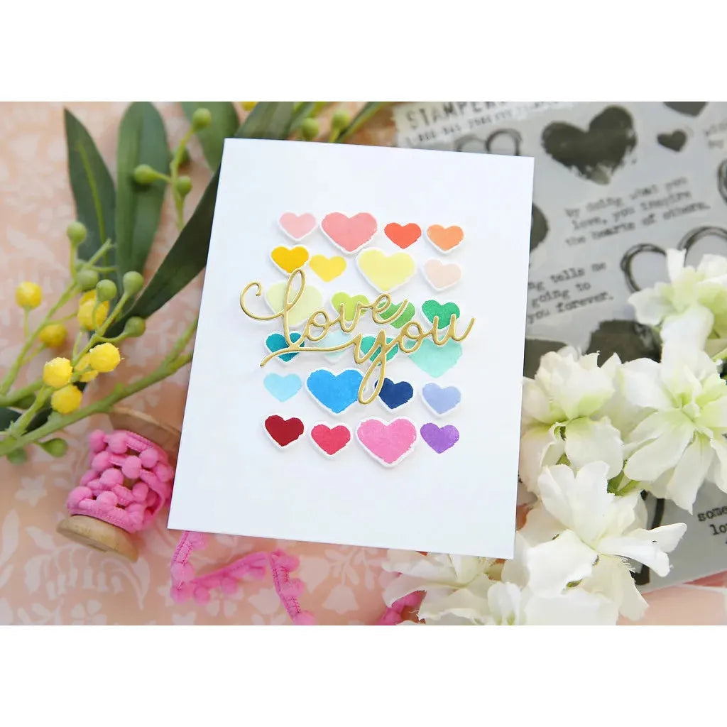 Tim Holtz Cling Rubber Stamps Love Notes cms477 love you | color-code:ALT01