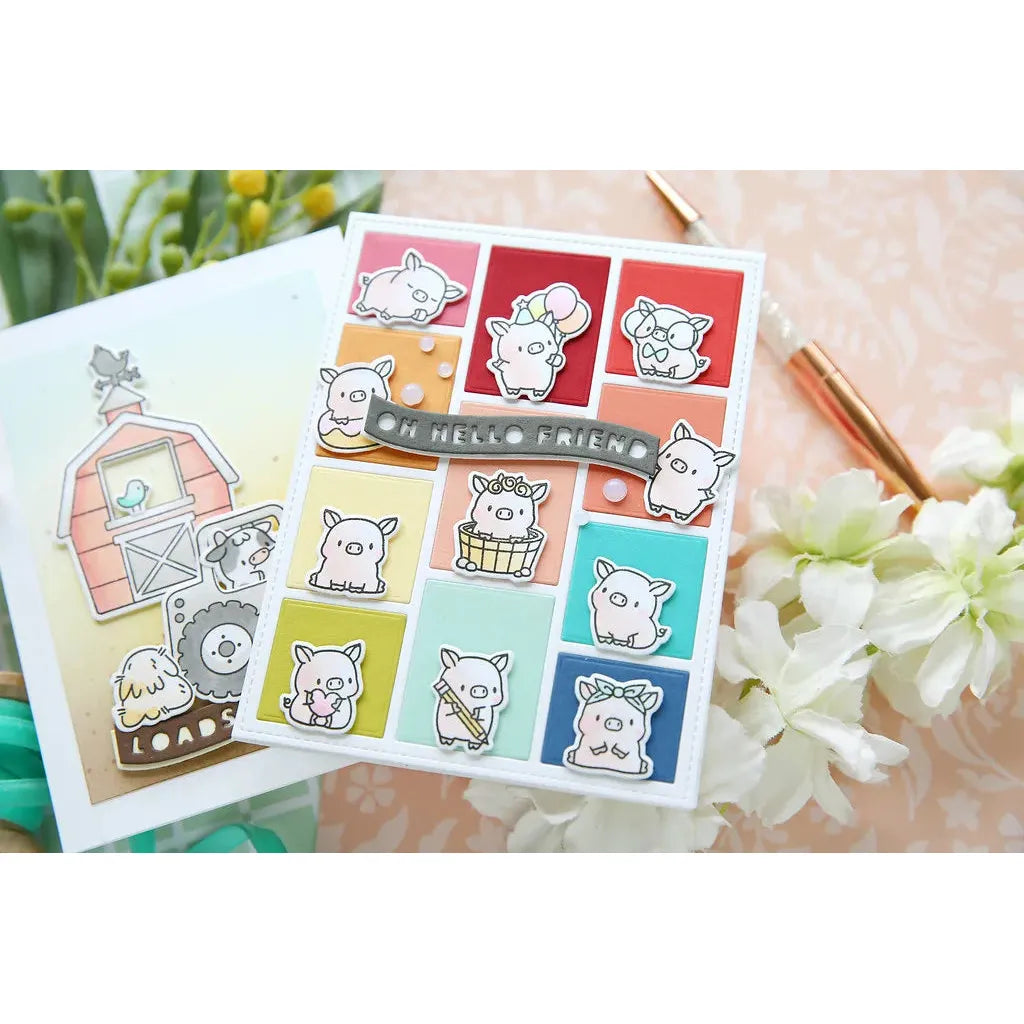 Mama Elephant Little Pig Agenda Creative Cuts Steel Dies hello friend | color-code:ALT02
