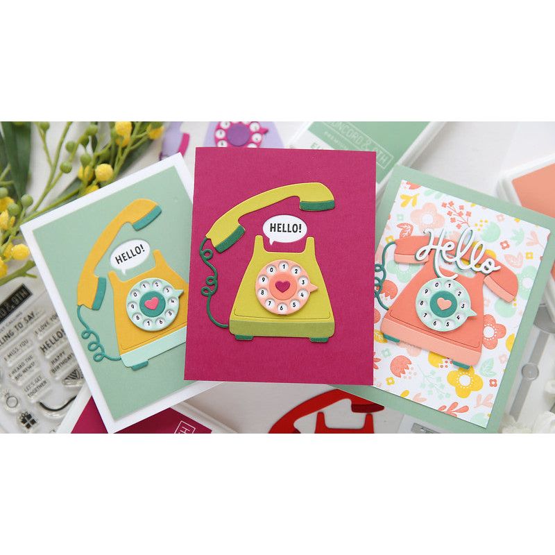 Concord & 9th Just Calling Clear Stamp Set 12061 laura | color-code:ALT01