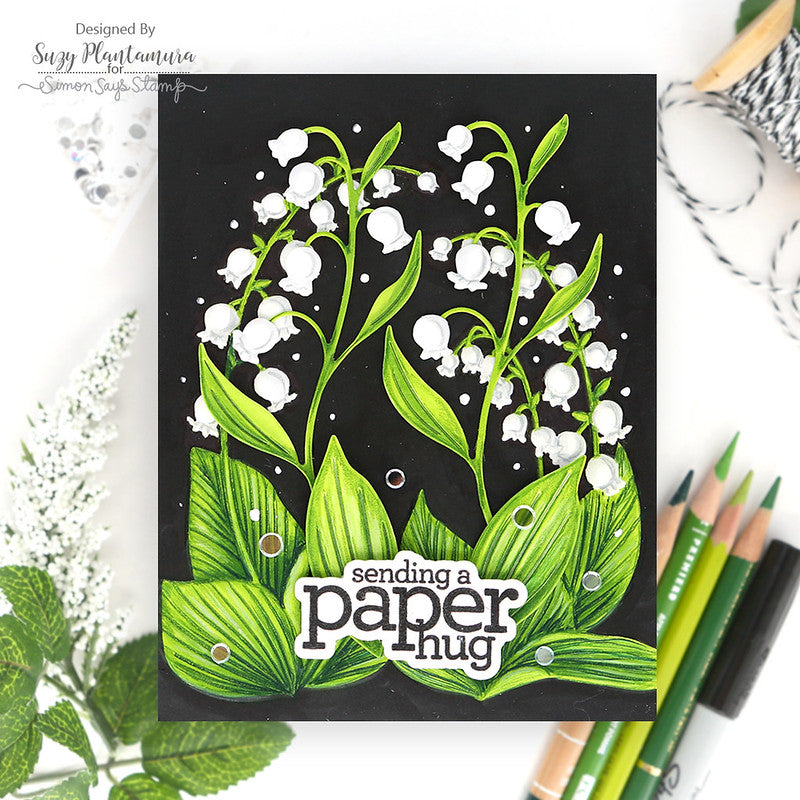 Simon Says Stamp Lily of the Valley Stem Wafer Dies s920 Sunny Vibes