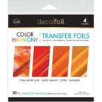 Therm O Web Shades of Orange Deco Foil Harmony Foil Pack 5417