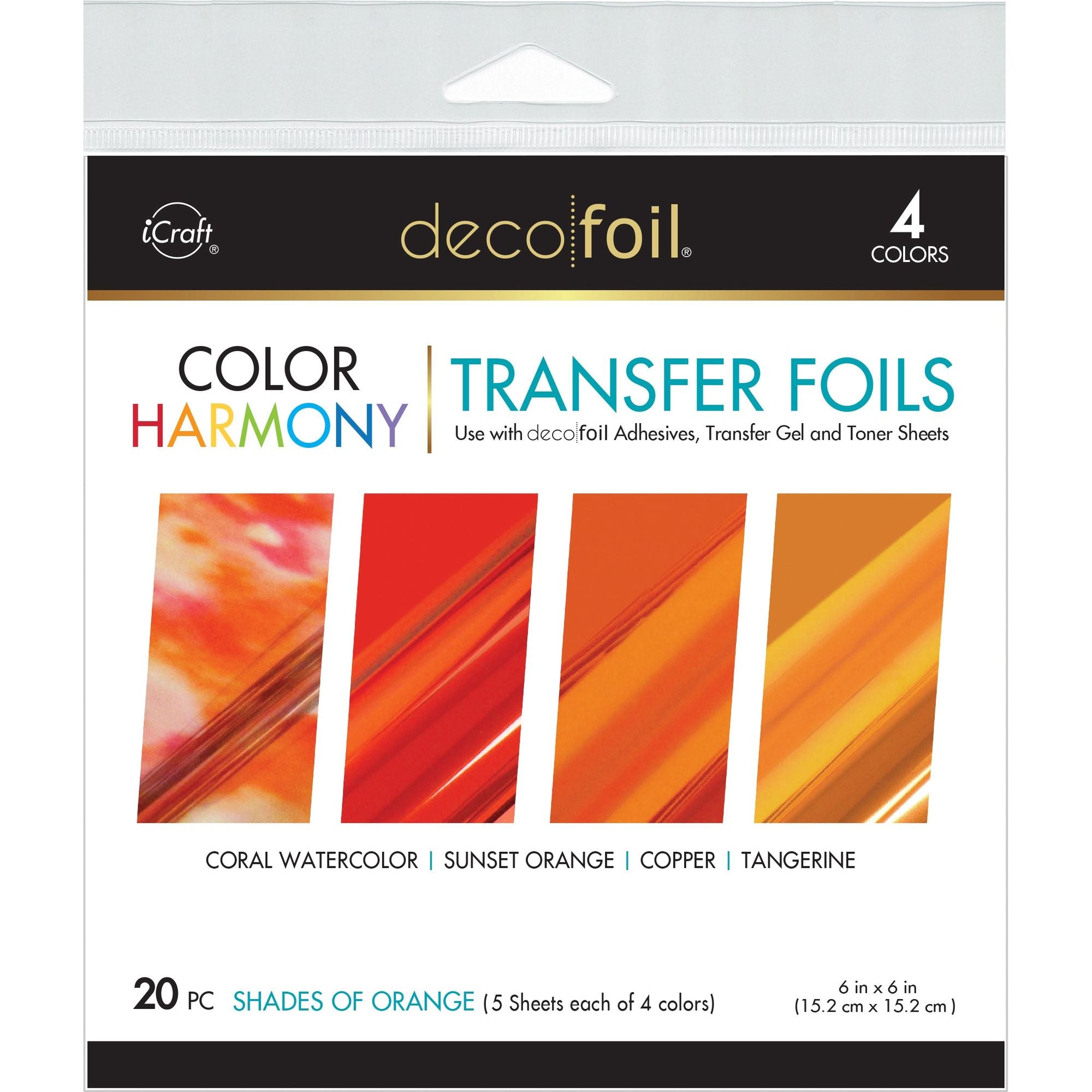 Therm O Web Shades of Orange Deco Foil Harmony Foil Pack 5417