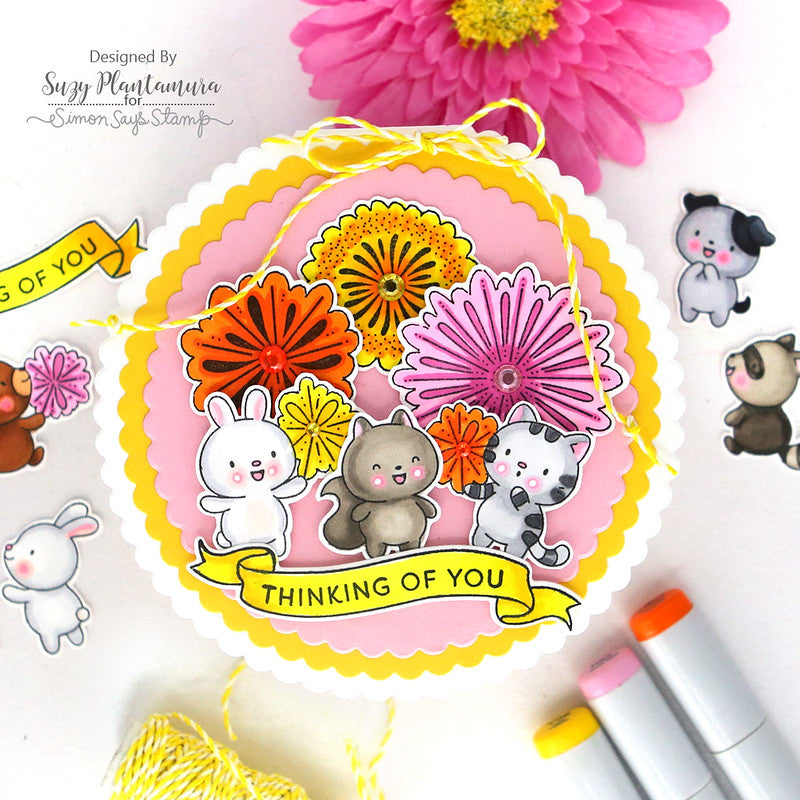 Simon Says Clear Stamps Firework Friends 2256ssc Friend Like You Thinking of You Card | color-code:ALT03