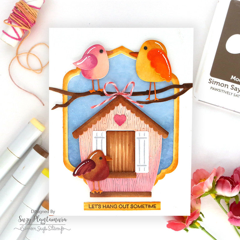 Simon Says Stamp Cozy Birdhouse Wafer Dies s987 Friend Like You Friend Card | color-code:ALT08