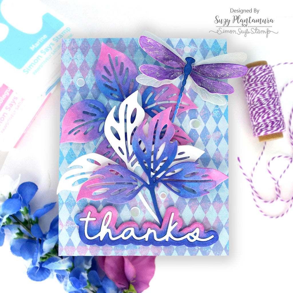 Simon Says Stamp Bright Dragonfly Wafer Dies s1002 Friend Like You Thanks Card | color-code:ALT05