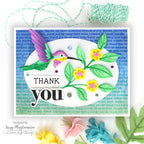 Simon Says Stamp Brilliant Hummingbird Wafer Dies s988 Friend Like You Thank You Card | color-code:ALT06