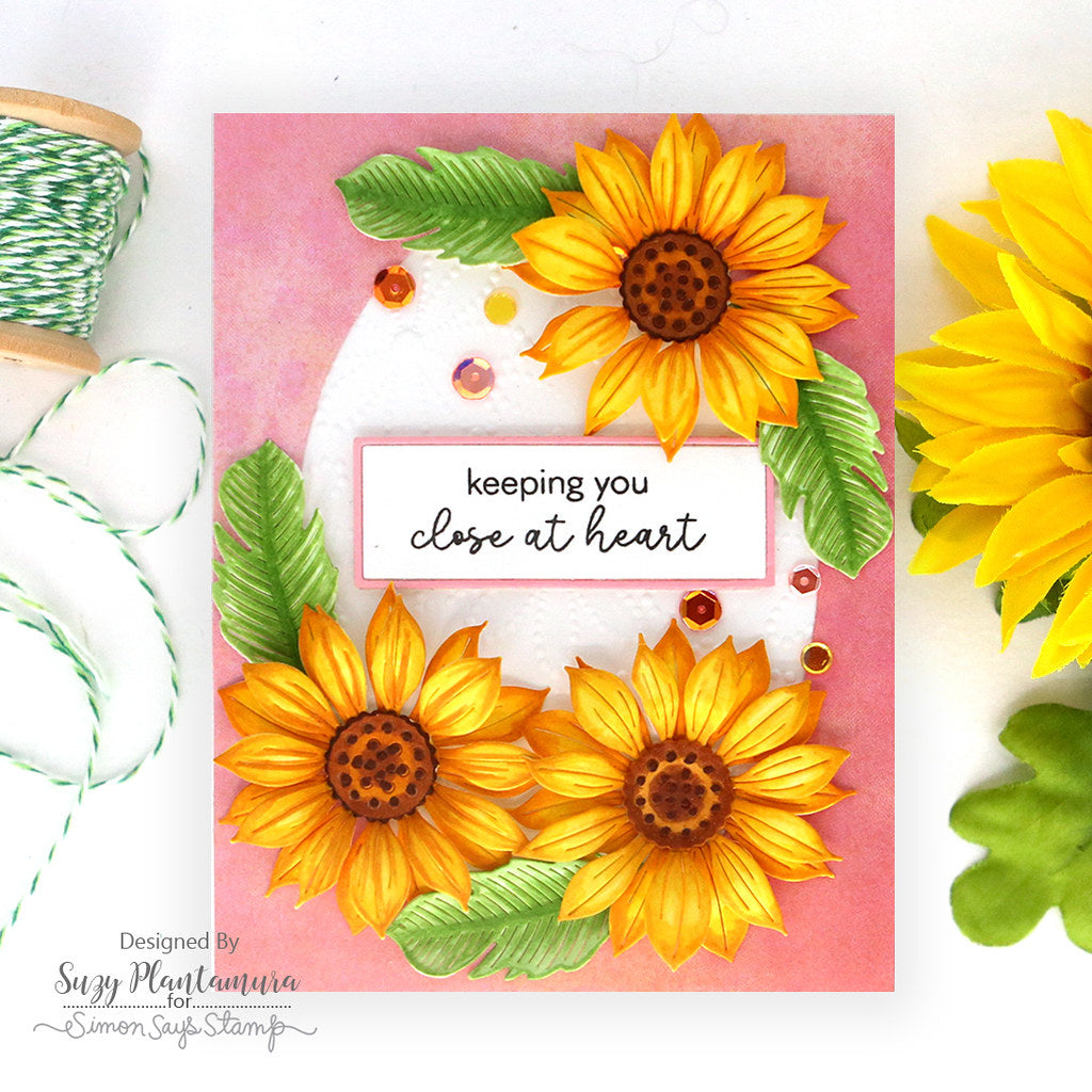 Simon Says Stamp Jaunty Sunflower Wafer Dies s985 Friend Like You Friend Card | color-code:ALT07